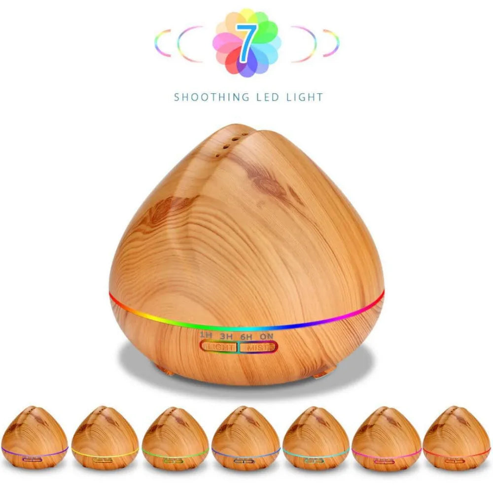 CowLost | product_id-homefish-550ml-ultrasonic-air-humidifier-essential-oil-diffuser-with-wood-grain-remote-7-color-led-lights |5