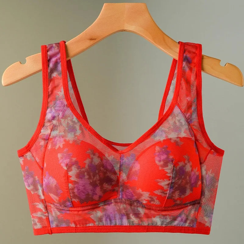 CowLost | product_id-plus-size-seamless-wire-free-bra-with-fixed-3-4-cup-and-gathered-design-for-women |15