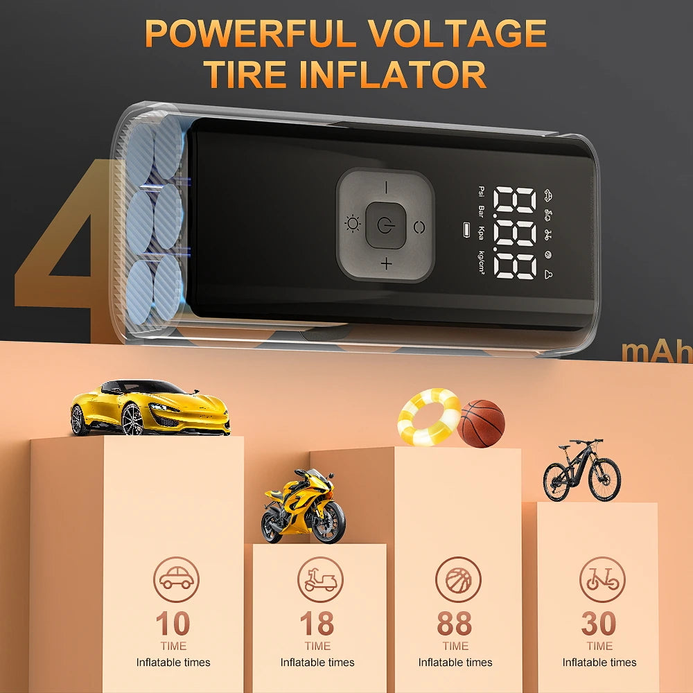 CowLost | ball-pumps-product_id-yiju-rechargeable-portable-digital-tire-inflator-for-car-bicycle-and-sports-balls |6