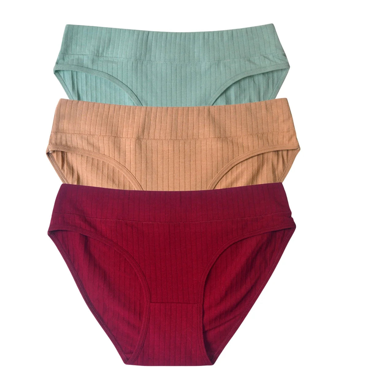 CowLost | product_id-3pcs-women-s-cotton-low-waist-solid-briefs-m-xl-breathable-comfortable-panties |18
