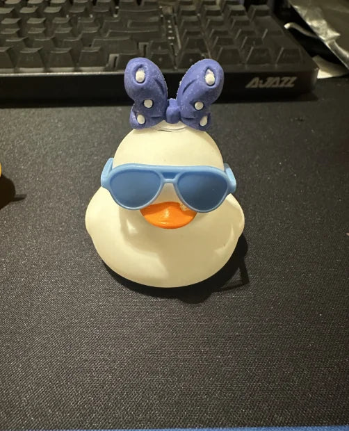 CowLost | product_id-yellow-rubber-duck-car-dashboard-ornament-with-mini-swim-ring-and-sun-hat-necklace |7