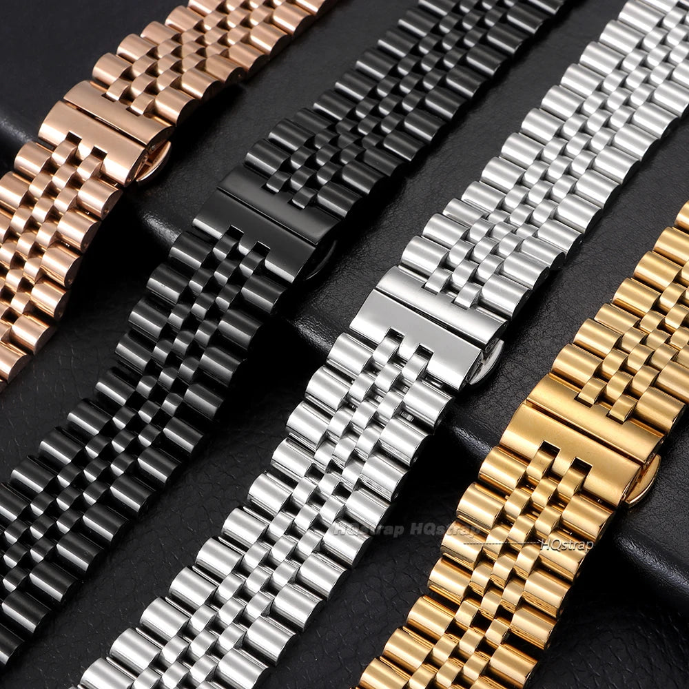 CowLost | bracelets-product_id-stainless-steel-watch-band-for-rolex-flat-curved-end-strap-12-22mm-unisex-bracelet |8
