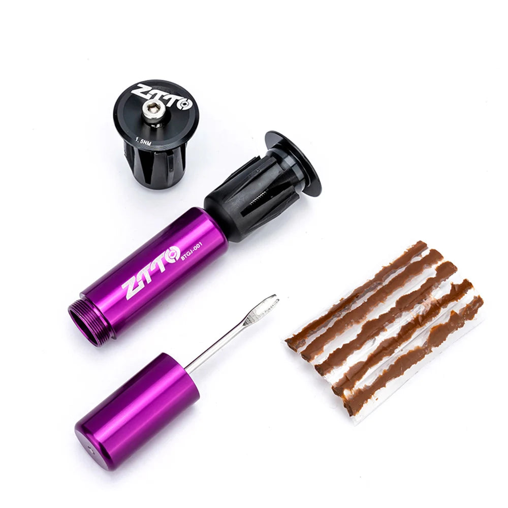 CowLost | ztto-bicycle-tubeless-tire-fast-repair-kit-for-mtb-and-road-bike-tires-bar-end-hidden-tool-components-integrated-chain-cutter |7