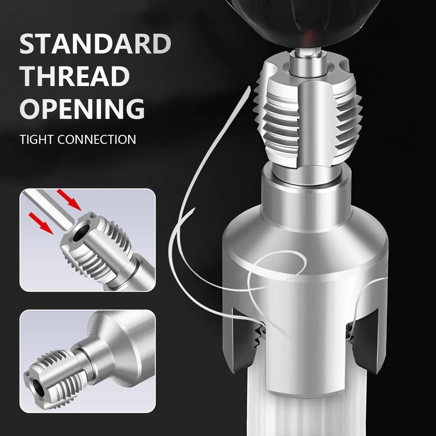CowLost | product_id-pvc-pipe-threader-kit-with-1-2-3-4-dies-external-cutter-for-electric-drill-home-repair |9