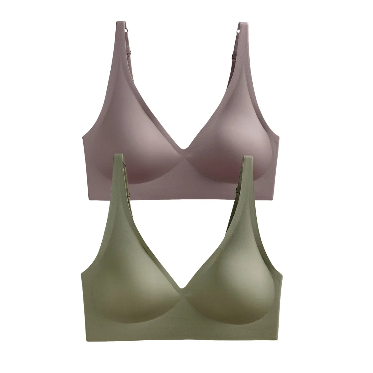 CowLost | product_id-2pcs-seamless-wireless-push-up-bras-soft-padded-deep-v-bralettes-s-3xl |17