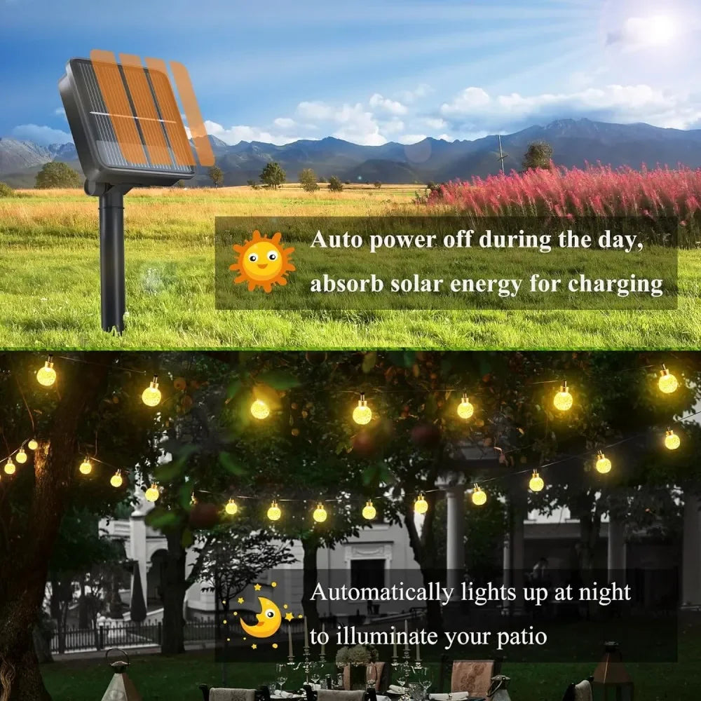 CowLost | product_id-solar-crystal-globe-100-led-solar-string-lights-for-outdoor-garden-party-decor |3