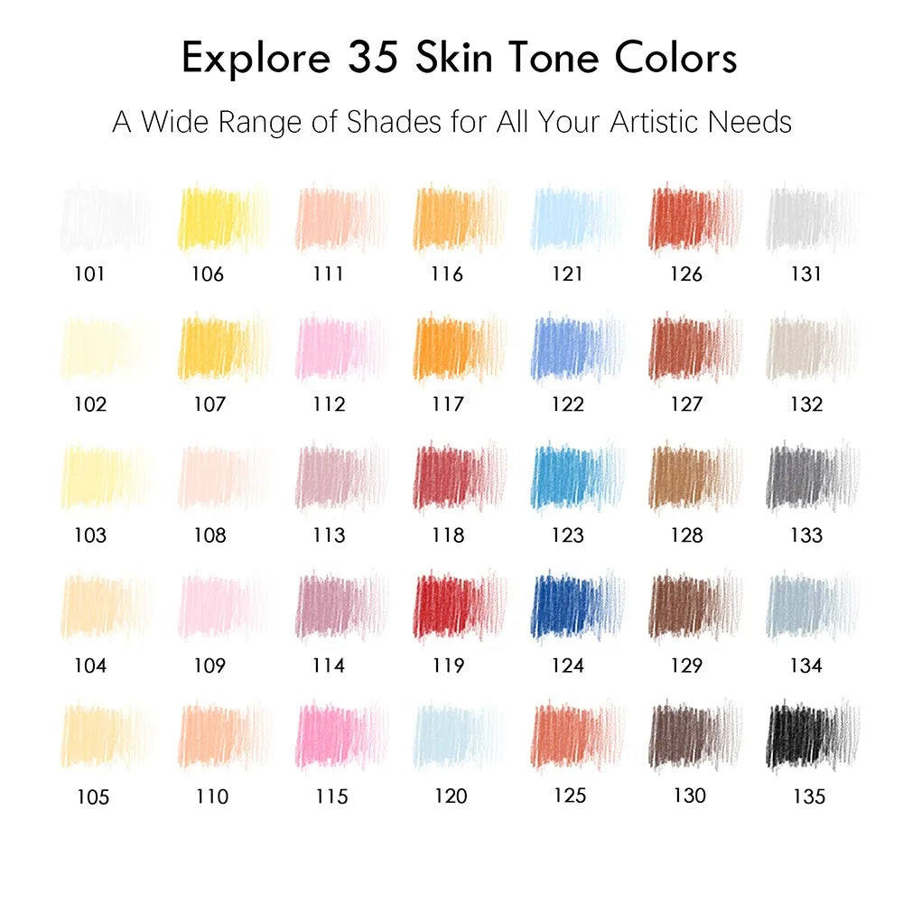 CowLost | product_id-kalour-35pcs-skin-tone-oil-based-wood-pencils-for-painting |6