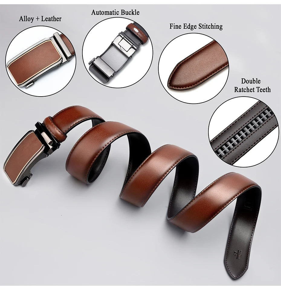 CowLost | maikun-leather-ratchet-belt-for-men |10