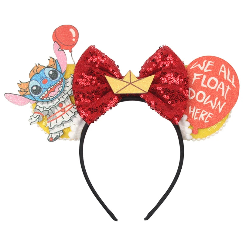 CowLost | cartoon-lilo-stitch-head-band-girls-sequins-bow-hairband |47
