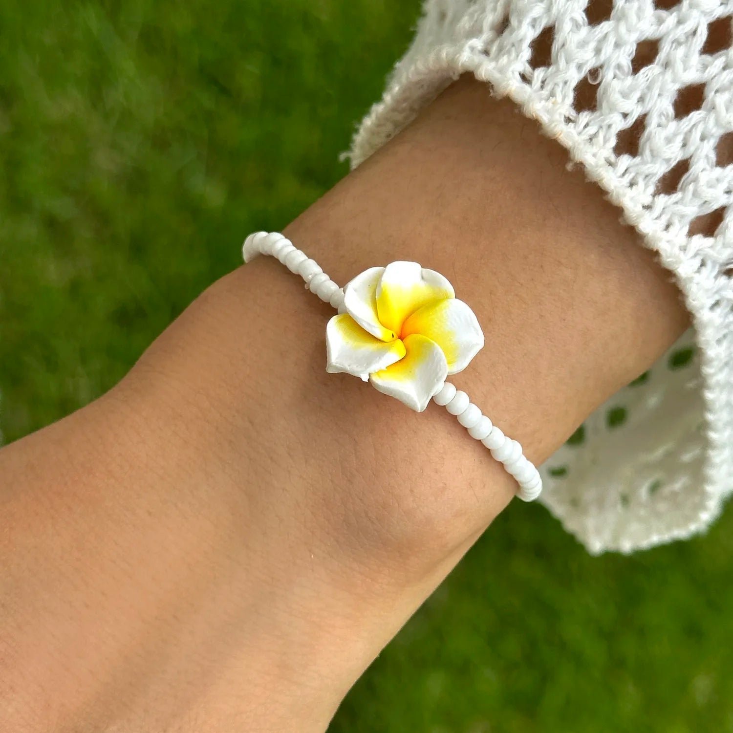 CowLost | bohemian-colorful-flower-bracelet-for-women-handmade-rice-beads-polymer-clay-flower-bracelets-girl-beach-party-daily-jewelry |11