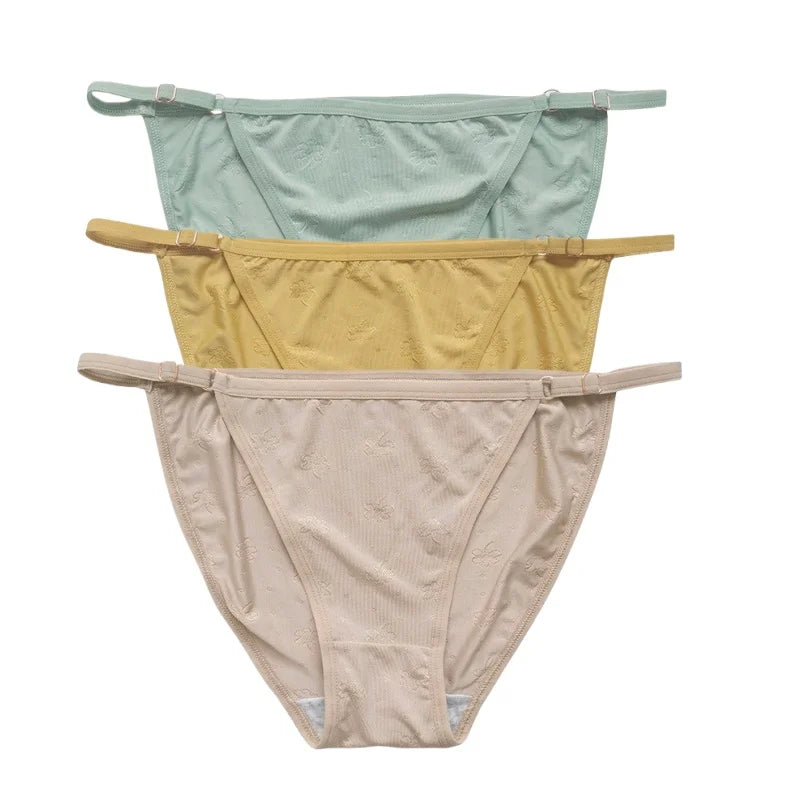 CowLost | product_id-3pcs-women-s-low-rise-ice-silk-brazilian-briefs-s-xl-solid-colors |16