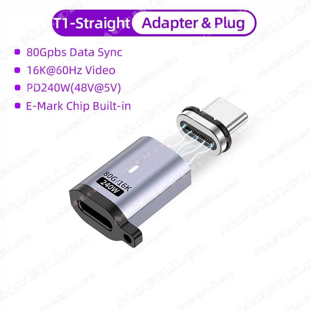 CowLost | product_id-pd-240w-usb4-0-80gbps-thunderbolt-5-magnetic-type-c-to-usb-c-fast-charge-otg-cable-16k-60hz |20