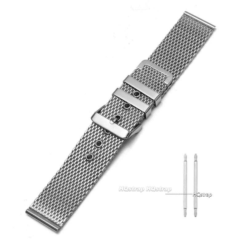 CowLost | product_id-universal-stainless-steel-milanese-watchband-18-24mm-silver-black-replacement-strap-for-smartwatches |9
