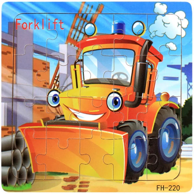 CowLost | fencing-barriers-20-piece-wooden-3d-cartoon-puzzle-educational-toy |37