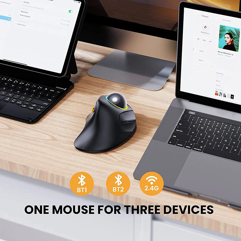 CowLost | jomaa-bluetooth-rgb-trackball-mouse-2-4ghz-wireless-finger-control-rechargeable-ergonomic-backlit-rollerball-mice-for-mac-ipad |6