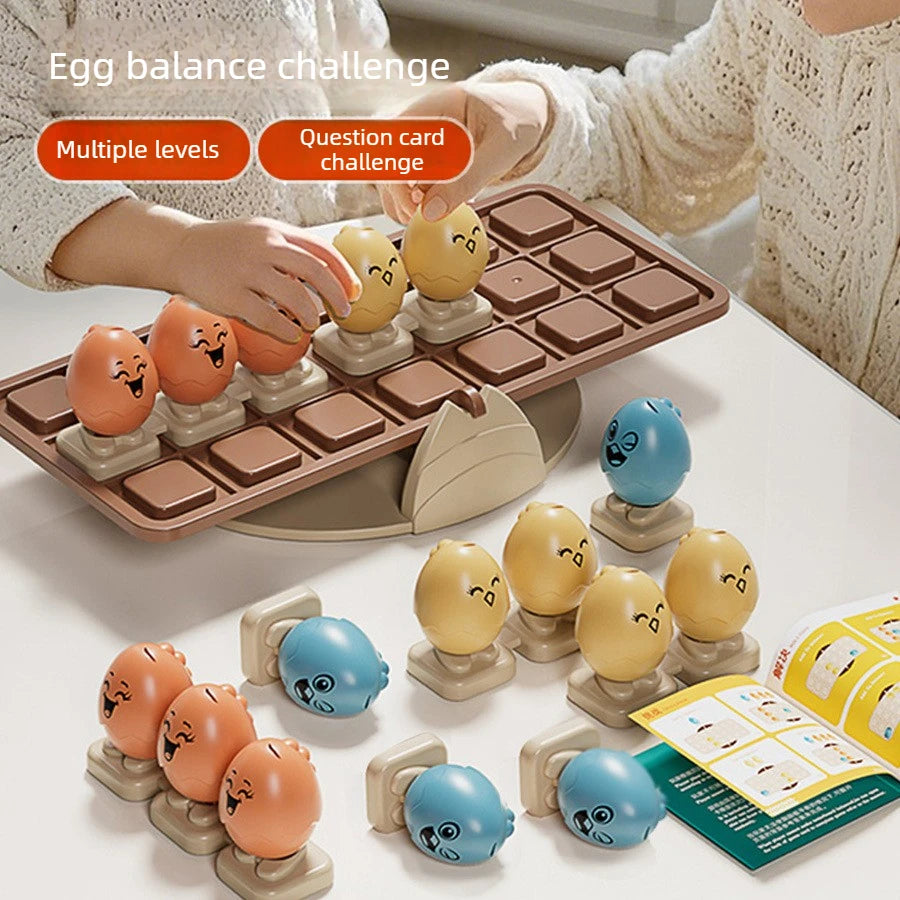 Chicken Balance Board Game Montessori Math Logic Strategy STEM Toy for Kids