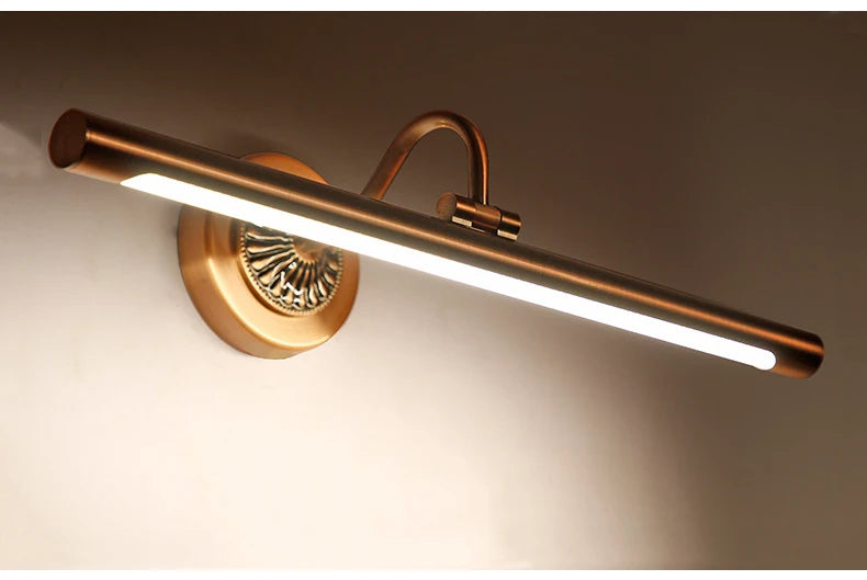 CowLost | product_id-red-bronze-8w-led-bathroom-wall-light-455mm-gold-european-mirror-lamp |15