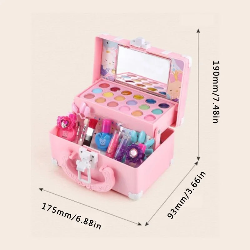 Kids Princess Makeup Play Set Non-Toxic Cosmetic Toy for Girls