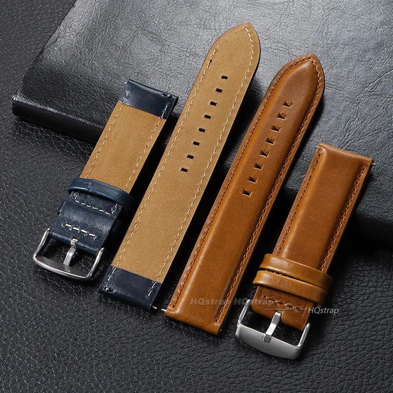 CowLost | bracelets-product_id-hqstrap-quick-release-genuine-leather-watchband-strap-18-26mm-black-brown-wristband |4