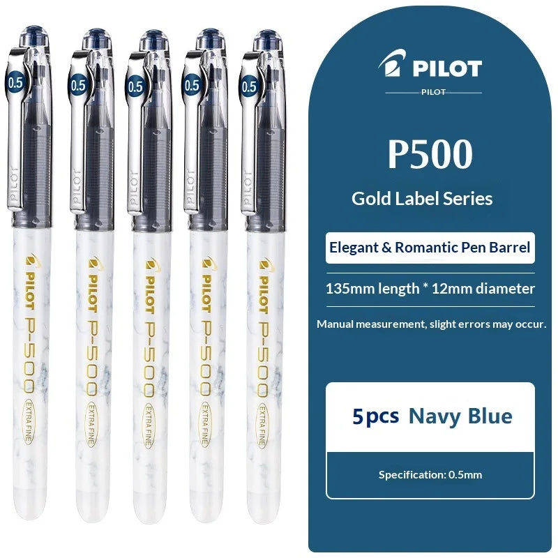 CowLost | product_id-pilot-p500-gold-series-0-5mm-gel-pen-6-colors-anti-smudge-marble-design-ideal-for-students-exams |36