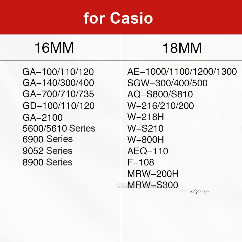 CowLost | 16mm-18mm-nylon-strap-for-casio-ae-1200-1300-f-108-sgw-300-400-500-w-800h-canvas-watch-band-quick-release-mens-accessories-belt |7