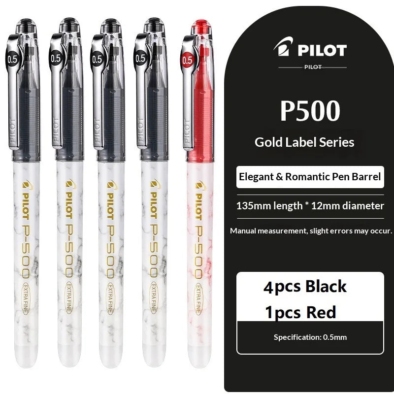 CowLost | product_id-pilot-p500-gold-series-0-5mm-gel-pen-6-colors-anti-smudge-marble-design-ideal-for-students-exams |52