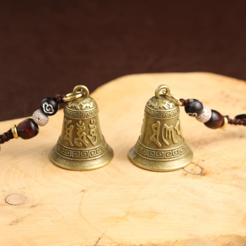 CowLost | product_id-vintage-tibetan-buddhist-mantra-bell-keychain-pendant-handcrafted-rope-car-ornament-gift |2