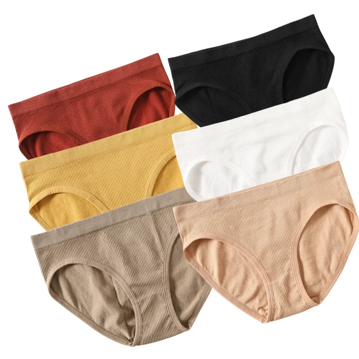 CowLost | product_id-6pcs-womens-seamless-low-rise-sports-briefs-soft-stretch-underwear |17