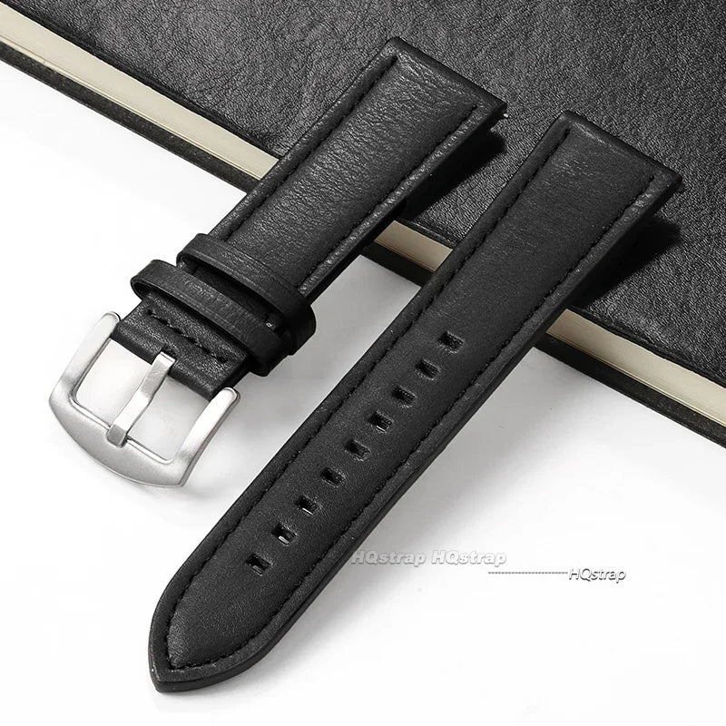 CowLost | product_id-calfskin-leather-watch-band-for-huawei-18mm-20mm-22mm-with-silver-stainless-steel-buckle |15
