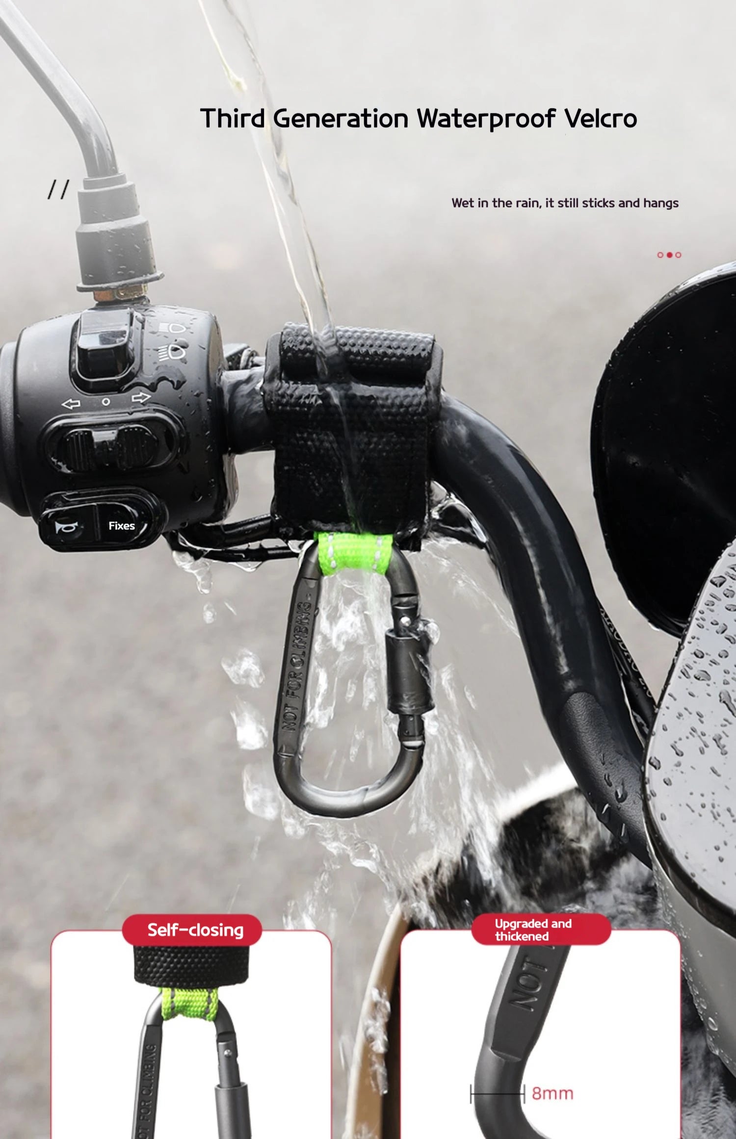 CowLost | product_id-2pcs-heavy-duty-aluminium-alloy-hooks-for-motorcycle-e-bike-scooter-outdoor-use |14