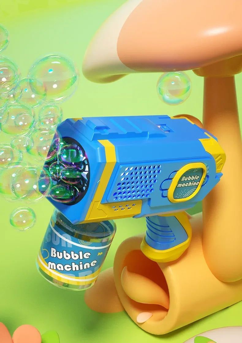 Space Electric Automatic Bubble Gun Toy for Kids Outdoor Summer Games