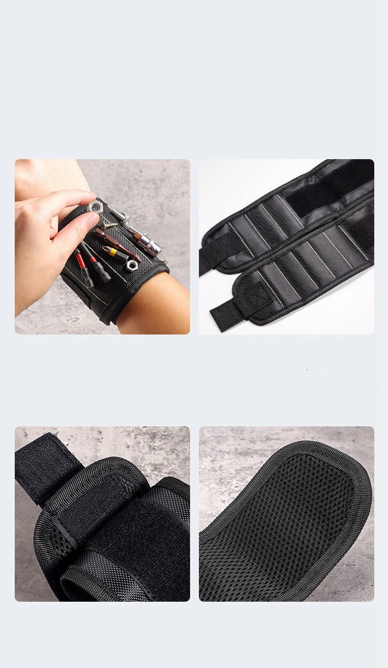 CowLost | product_id-magnetic-wristband-tool-holder-for-screws-nails-and-drill-bits-with-strong-magnets |8