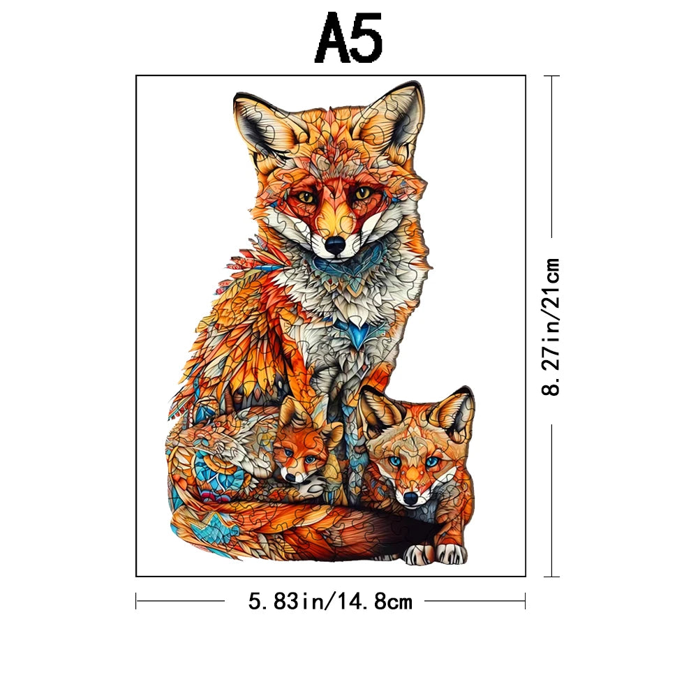 CowLost | product_id-warm-fox-family-wooden-3d-puzzle-creative-gift-for-boys-girls-adults |8