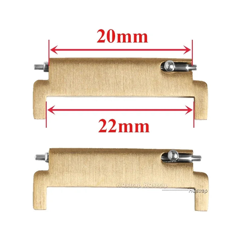 CowLost | product_id-2pcs-stainless-steel-quick-release-watch-strap-adapters-18mm-22mm |22
