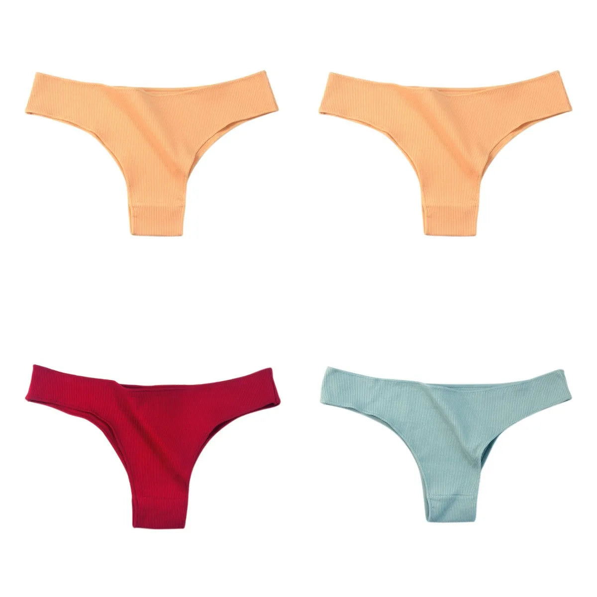 CowLost | product_id-4-pack-womens-cotton-breathable-low-waist-solid-briefs-m-xl |27