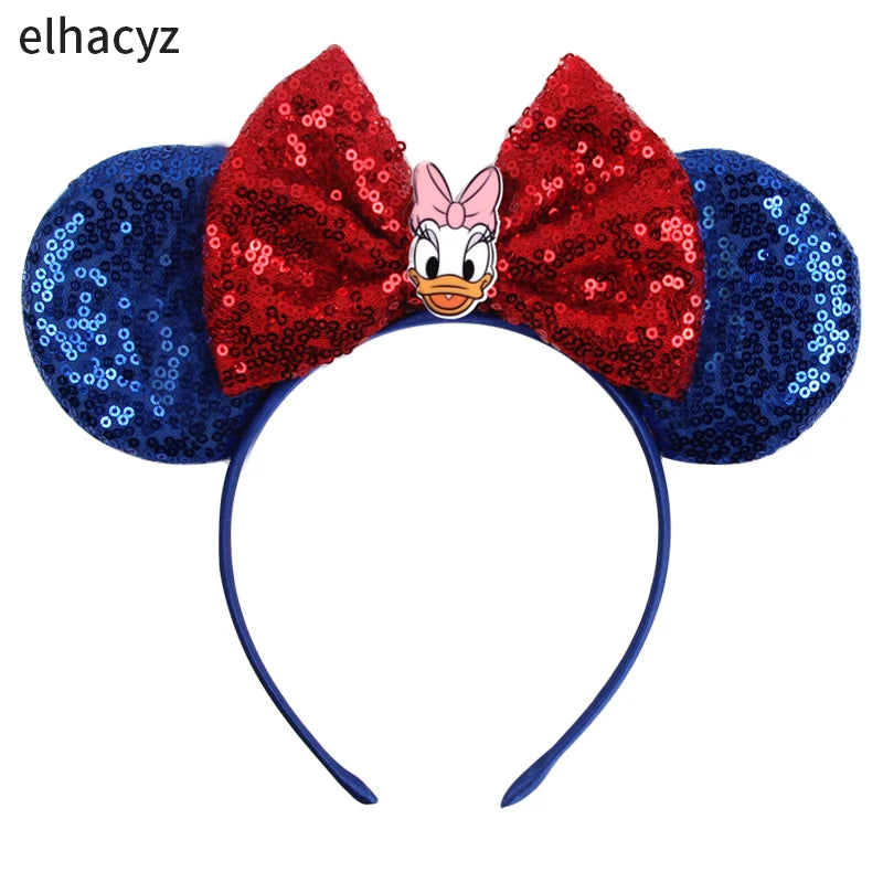 CowLost | daisy-duck-headwear-women-sequins-bow-headbands |13