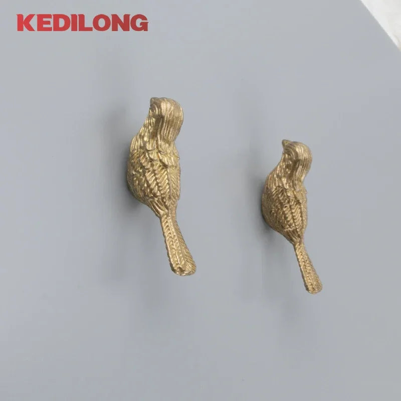 CowLost | kedlo-solid-brass-european-luxury-bird-drawer-knob-furniture |4