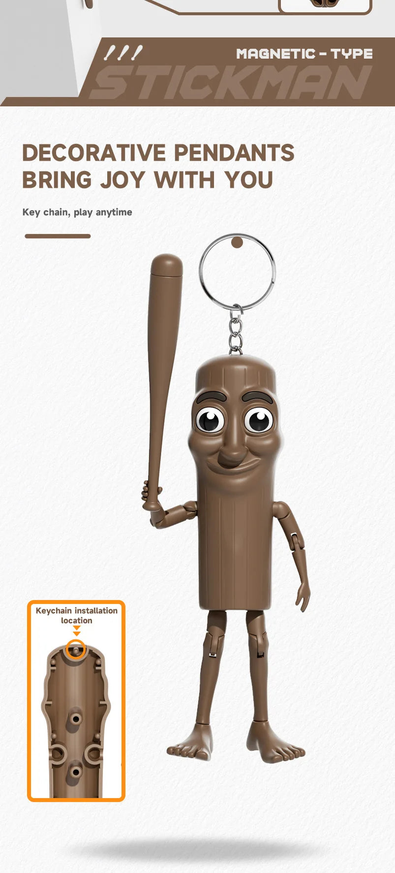 CowLost | product_id-multi-jointed-tungtungsahur-assembly-action-figure-3d-printed-keychain-toy-decor |9