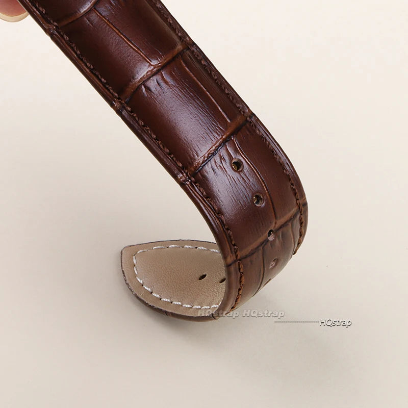 CowLost | product_id-leather-watch-band-16-24mm-unisex-with-metal-butterfly-clasp-and-gift-box |6