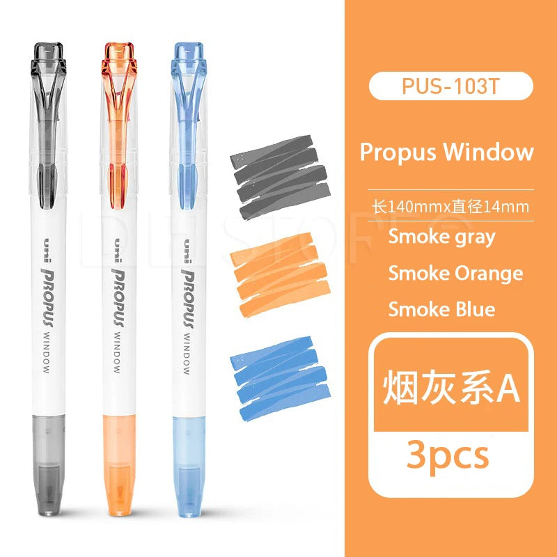 CowLost | product_id-japanese-uni-propus-window-highlighter-pen-103t-102t-double-head-no-smudging-art-marker |21
