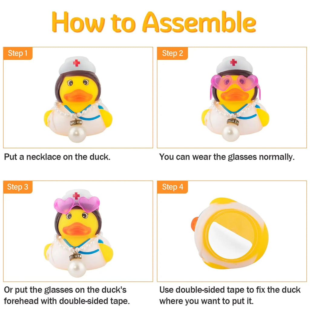 CowLost | product_id-nurse-duck-car-dashboard-rubber-duck-ornament-set |5