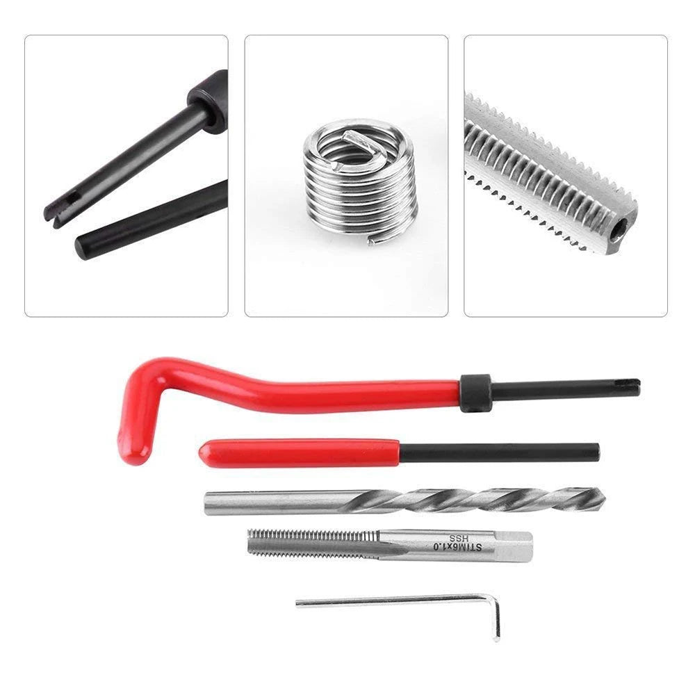 CowLost | product_id-15pcs-metric-helicoil-thread-repair-kit-m5-m14-m12x1-5-for-car-coil-tools |56