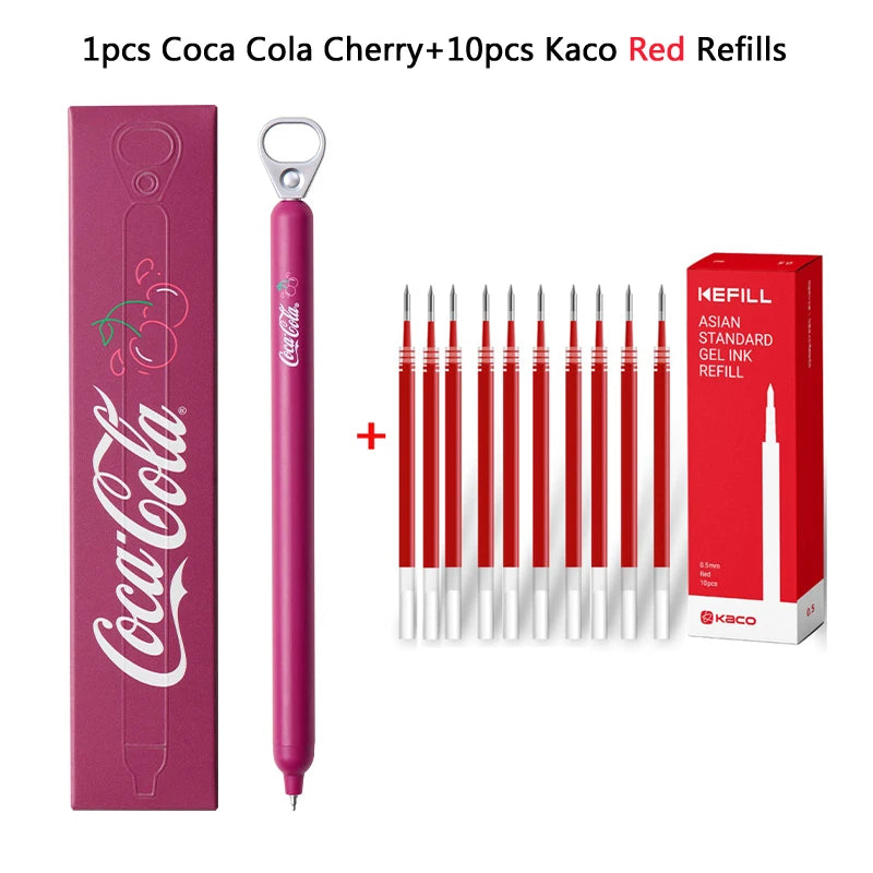 CowLost | product_id-kaco-coca-cola-limited-edition-0-5mm-black-gel-pen-cherry-pull-tab-for-homework-exams |16