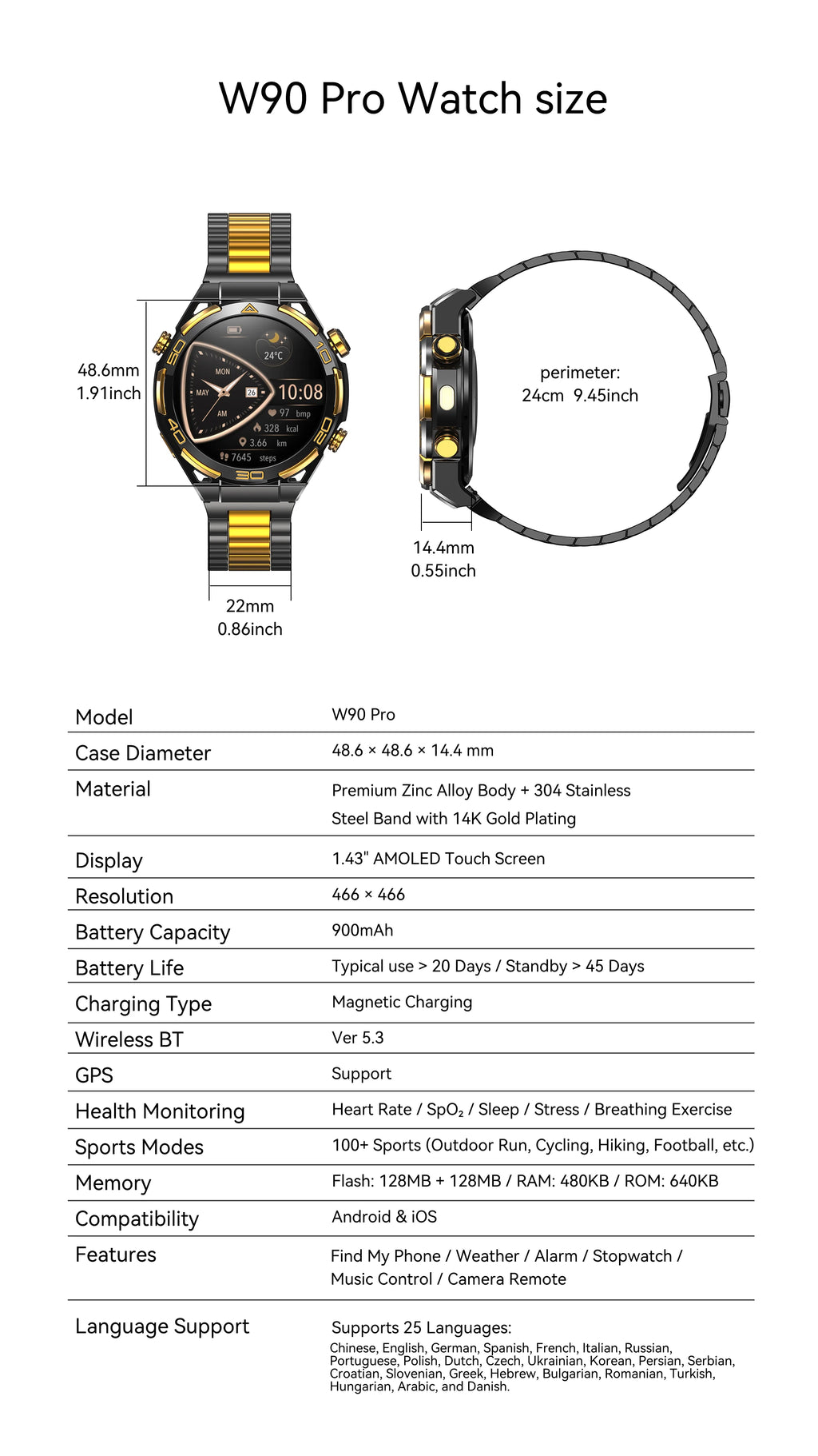 CowLost | blackview-w90-pro-smartwatch-1-43-amoled-display |21