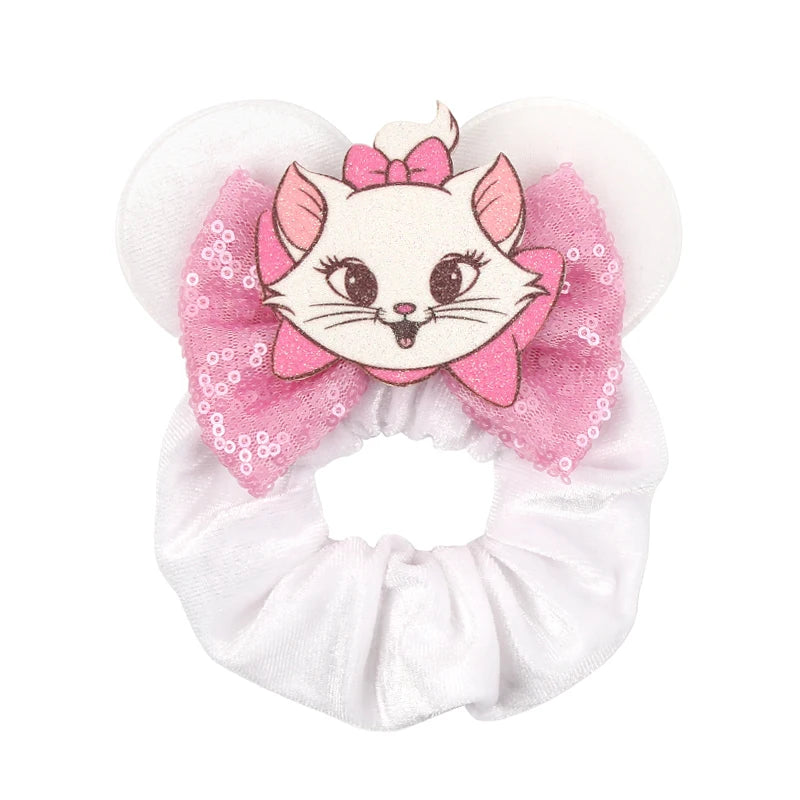 CowLost | cute-disney-castle-fireworks-balloons-hair-scrunchies-velvet-hairband-for-girls |60