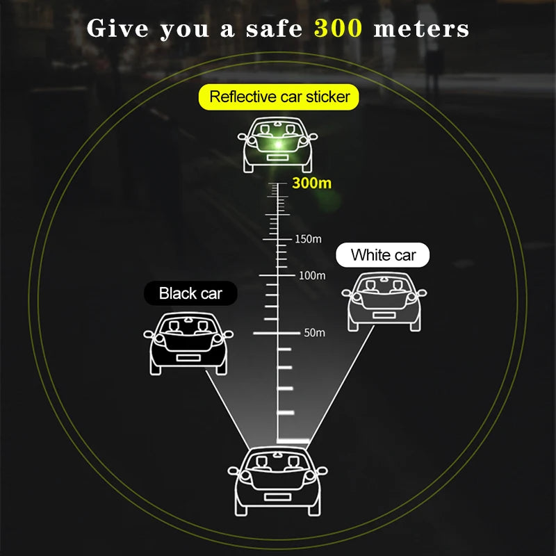 CowLost | product_id-10pcs-reflective-car-bumper-safety-warning-strips-stickers-set |6