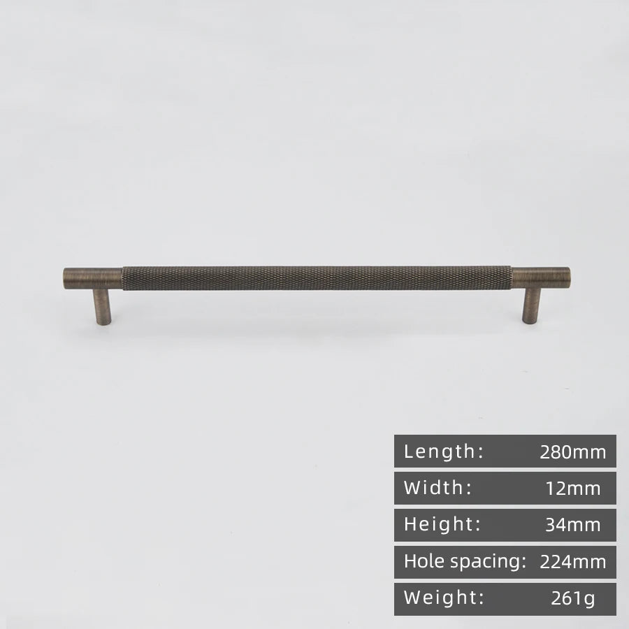 CowLost | kedlo-european-luxury-solid-brass-embossed-gold-500mm-long-handle-american-retro-antique-drawer-t-handle |48
