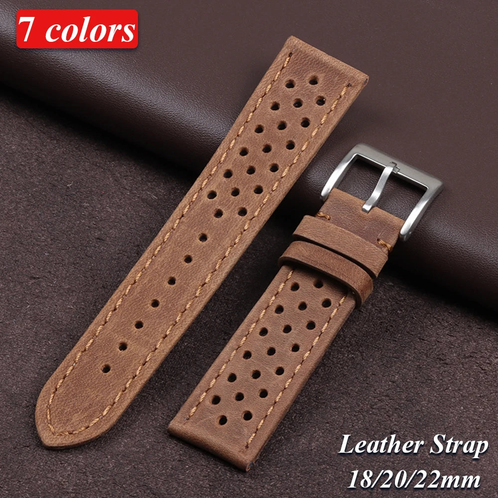 CowLost | product_id-breathable-soft-cowhide-leather-watch-strap-18-22mm-retro-wristband-for-seiko-unisex |1