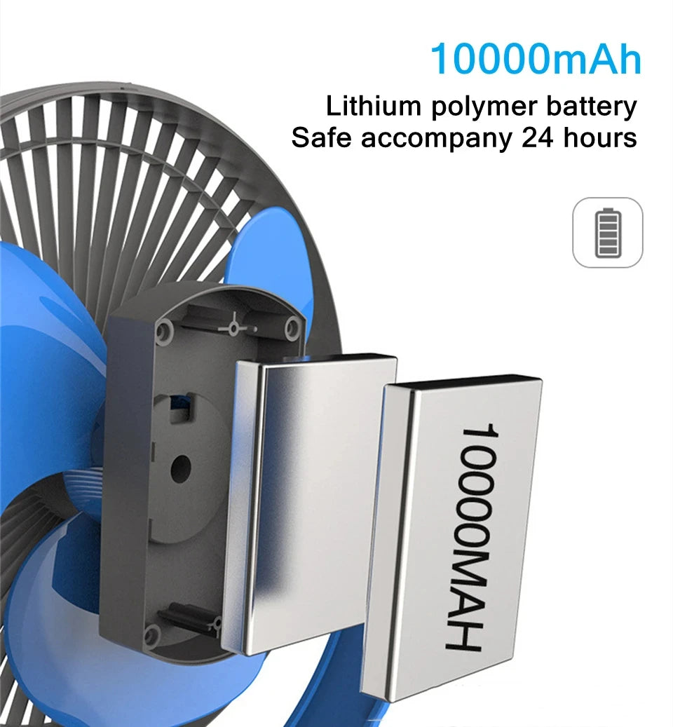 CowLost | product_id-portable-wireless-usb-charging-clip-fan-4-speed-10000mah-for-home-travel |8