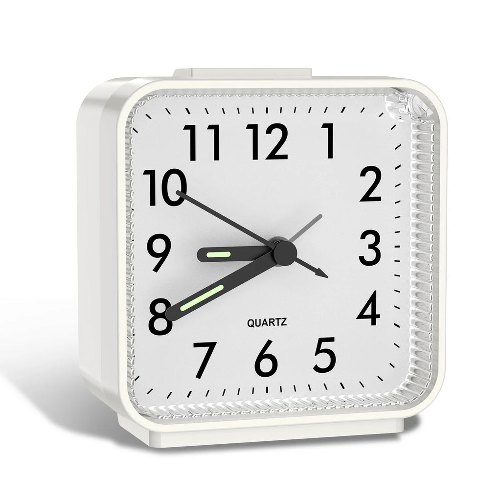 ORIA Analog Mechanical Alarm Clock Small Portable Bedside Desk Clock 4 Colors
